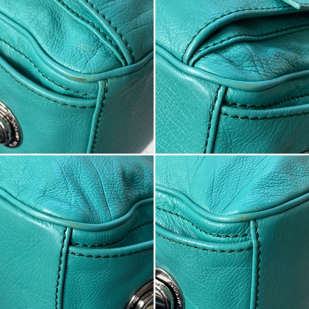 Marc Jacobs Vintage Y2K Blake Multi-Pocket Hobo Bag  Turquoise Gilmore Girls - Picture 10 of 17